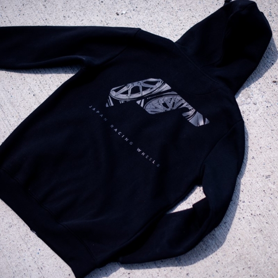 JR Unisex Zip Hoodie Logo Black Rozmiar XS