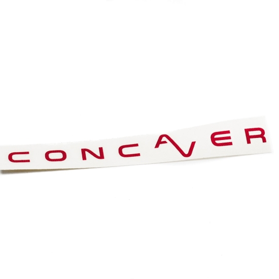 Pakiet naklejek Concaver logo V1 15cm Red 50 szt.