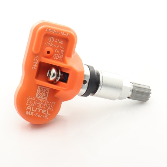 Czujnik TPMS Autel MX-Sensor 433MHz z metalowym trzpieniem, srebrny