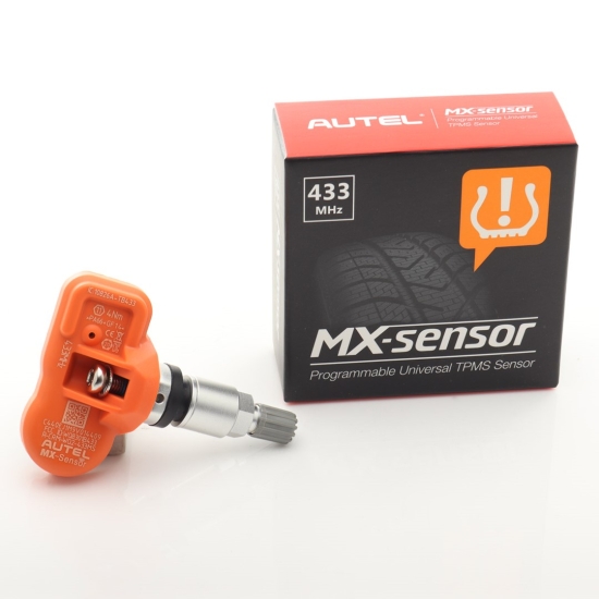 Czujnik TPMS Autel MX-Sensor 433MHz z metalowym trzpieniem, srebrny