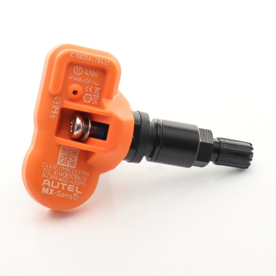 Czujnik TPMS Autel MX-Sensor 433MHz z metalowym trzpieniem, czarny